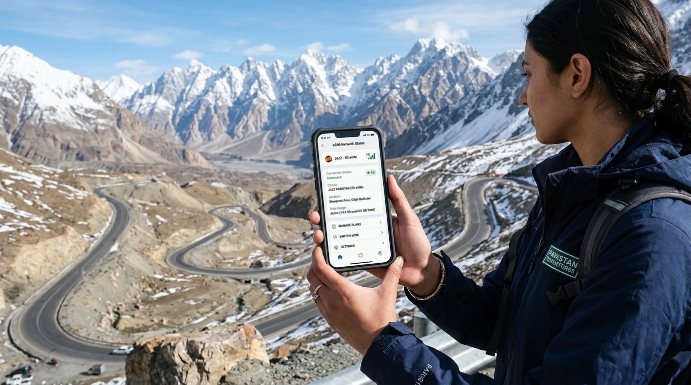 TravelyData Pakistan eSIM Connectivity for Mountain Treks and Urban Exploration